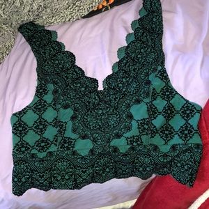 Free people intimate green bralette